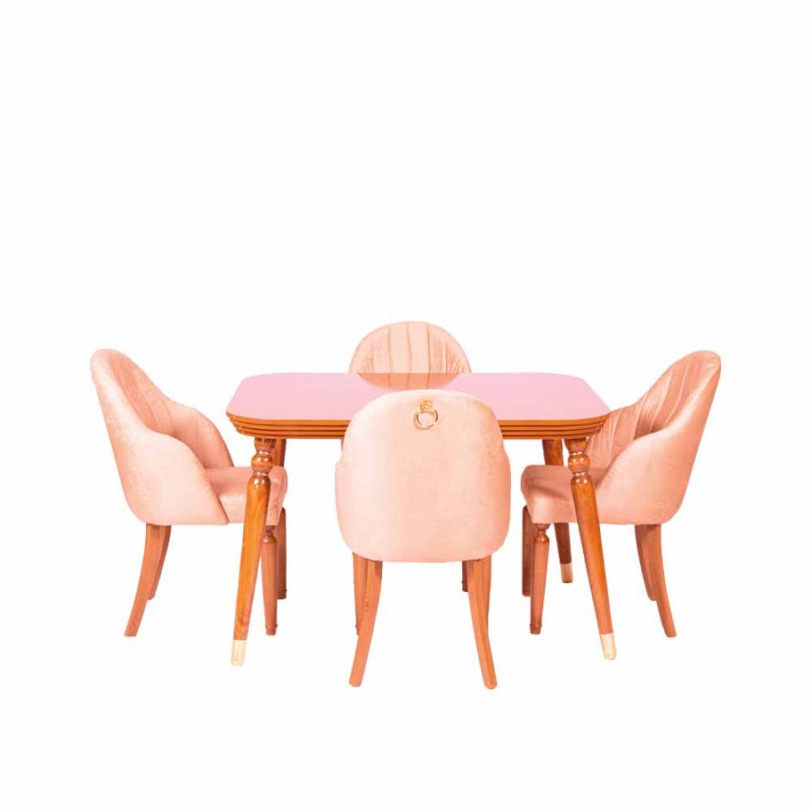 میز طبقاتی به همراه صندلی بوفالو